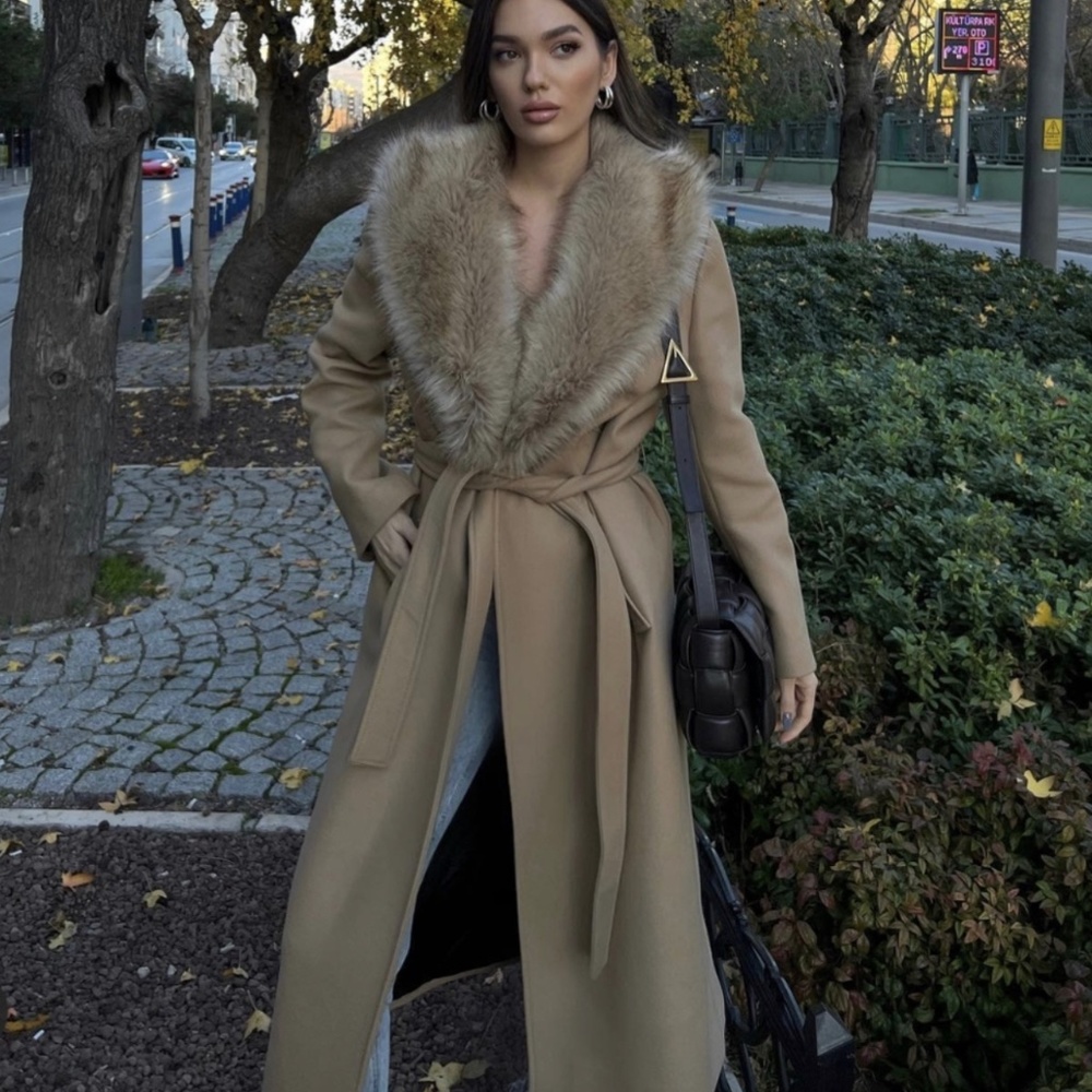 Zara Long Beige Coat
